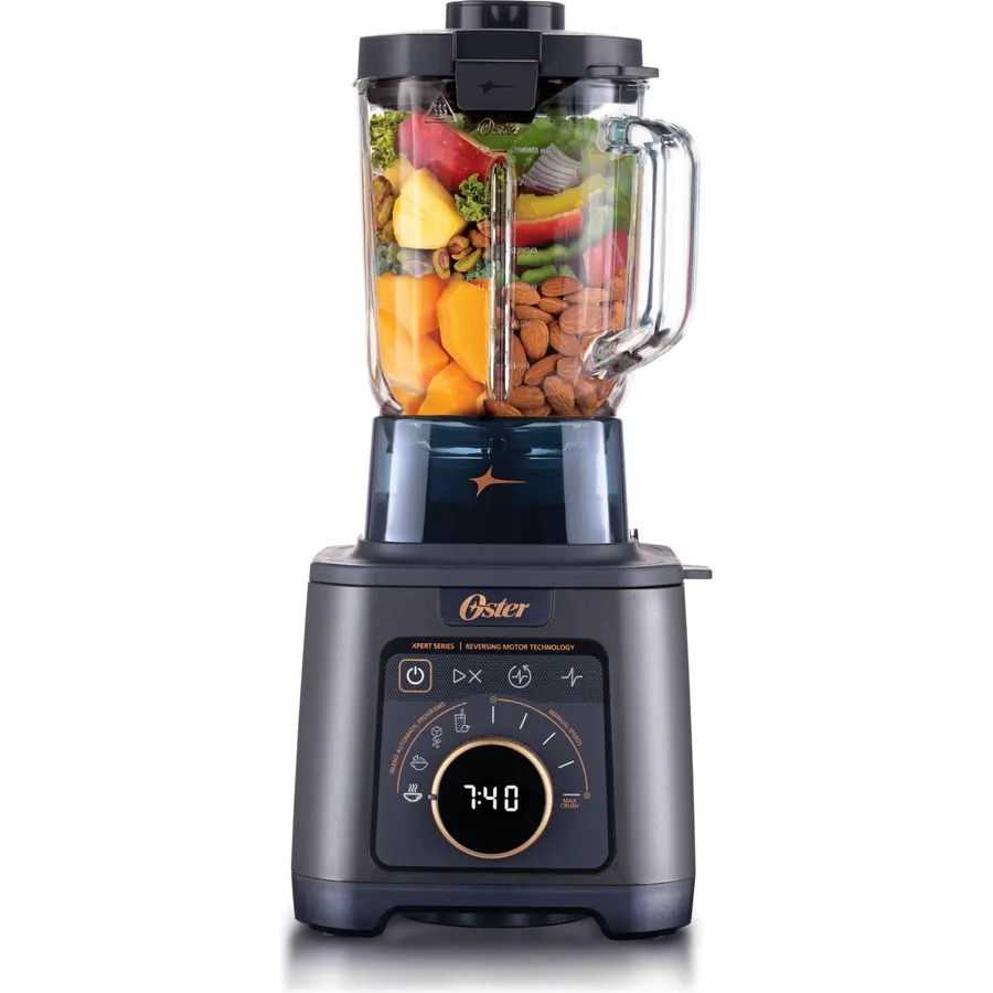 Titan Performance Blender for Smoothies, Salsa, and Soups, 84oz Glass Jar, 4 iBlend Preset Functions, 5 Manual Speeds, 2200-Watts, Reversible Motor Technology, Self-Cleaning Appliance
