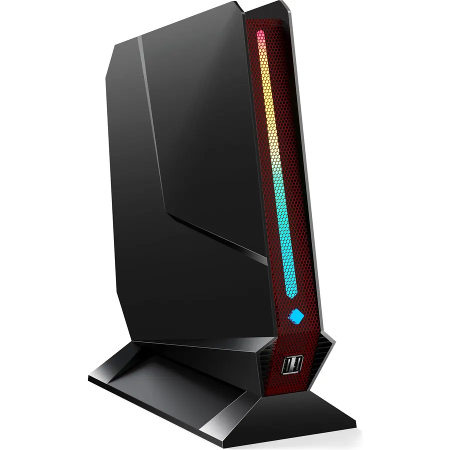 TOPGRO T1 Mini Gaming PC Core i9-9980HK/GTX1650 4G, Mini Computers 16GB DDR4, 1TB PCIe4.0 SSD, Mini Desktop PC RGB Lights, Win11 Pro/WiFi6E/BT5.3/1.0G LAN/2xHDMI 4K@60Hz Home&Office Gaming Computer