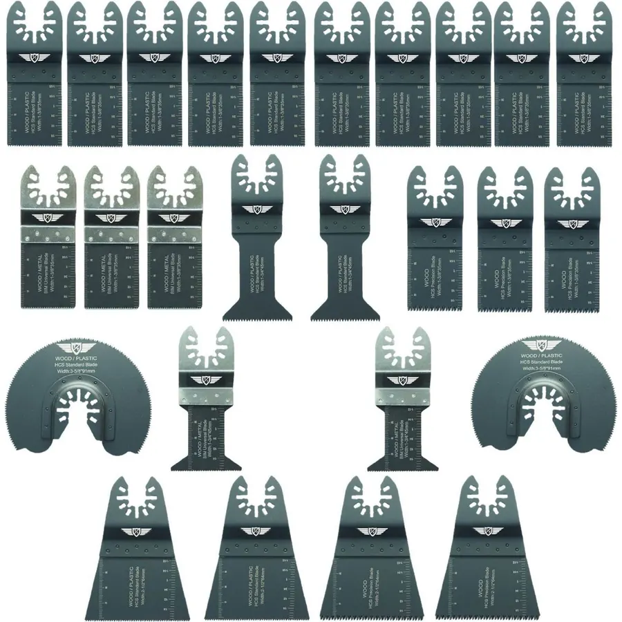 TopsTools 26pcs FAKA26A Mixed Fast Fit Multitool Blade Kit