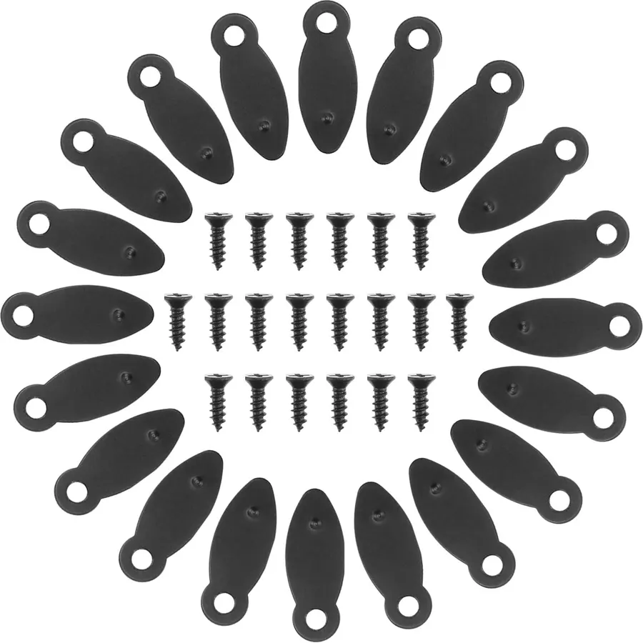 Veemoon Picture Frame Frame Backing Clips Iron Black 50 pcs