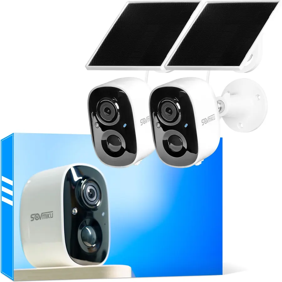 Vicohome 2CG6 2K Solar Security Camera, Wireless Outdoor, No Wiring Needed