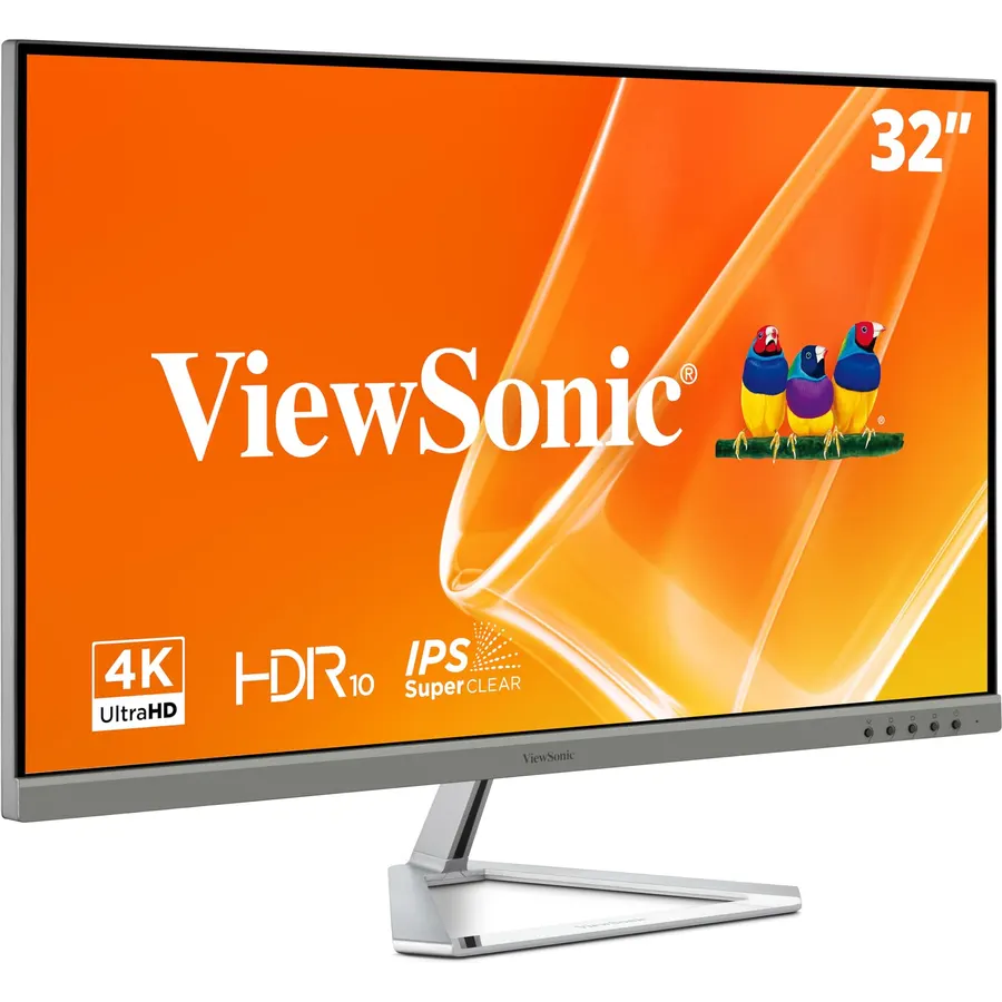 ViewSonic VX3276-4K-MHD 32 Inch 4K UHD Monitor, HDR10, HDMI, DisplayPort