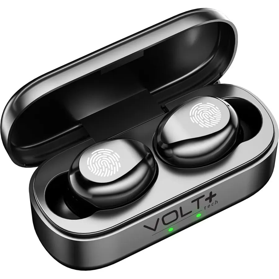 Wireless V5.3 Bluetooth Earbuds Compatible with Amazon Fire Stick Updated Micro Thin Case Quad Mic 8D Bass IPX7 Waterproof/Sweatproof