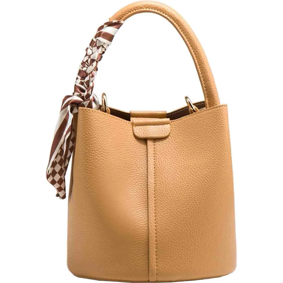 Women's bucket bag Mini PU leather bag Y2K shoulder bag minimalist crossbody bag designer shoulder bag