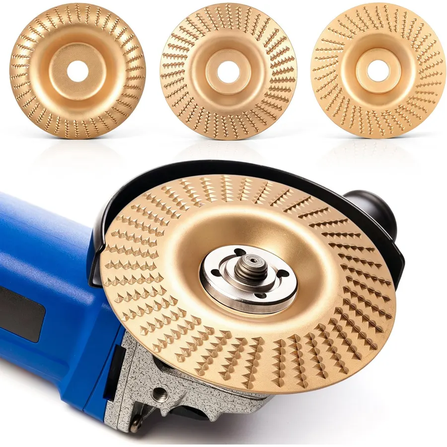 Woodworking Grinding Disc Set, Alloy Steel Polishing Wheels for Carving