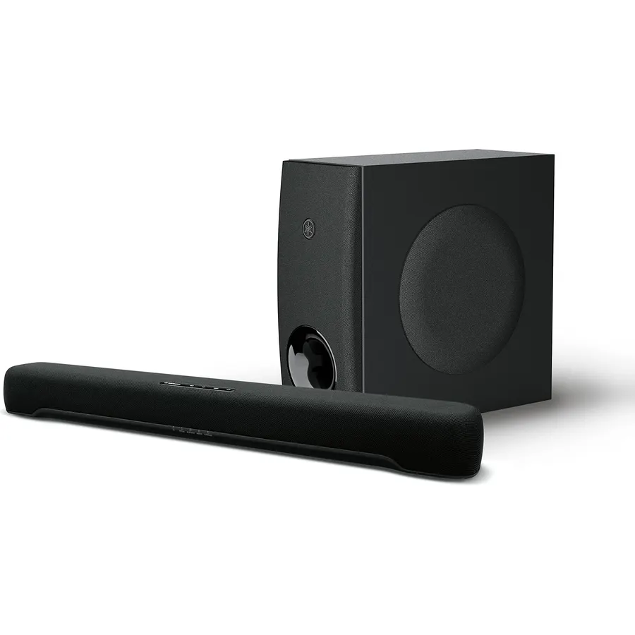Yamaha Audio SR-C30A Compact Sound Bar with Wireless Subwoofer and Bluetooth, Black