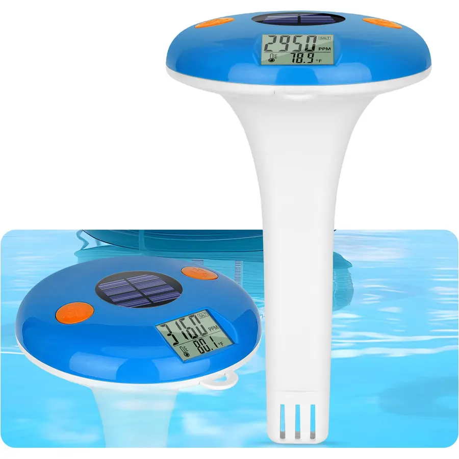 YINMIK Pool Salt Tester Floating Salinity Meter with Solar Powered IPX8