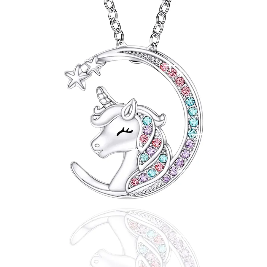 You are Magical Necklace for Girls Crystal Moon Pendant Necklaces Jewelry Gifts for Girls Daughter Granddaughter Niece Birthday over 12 years old